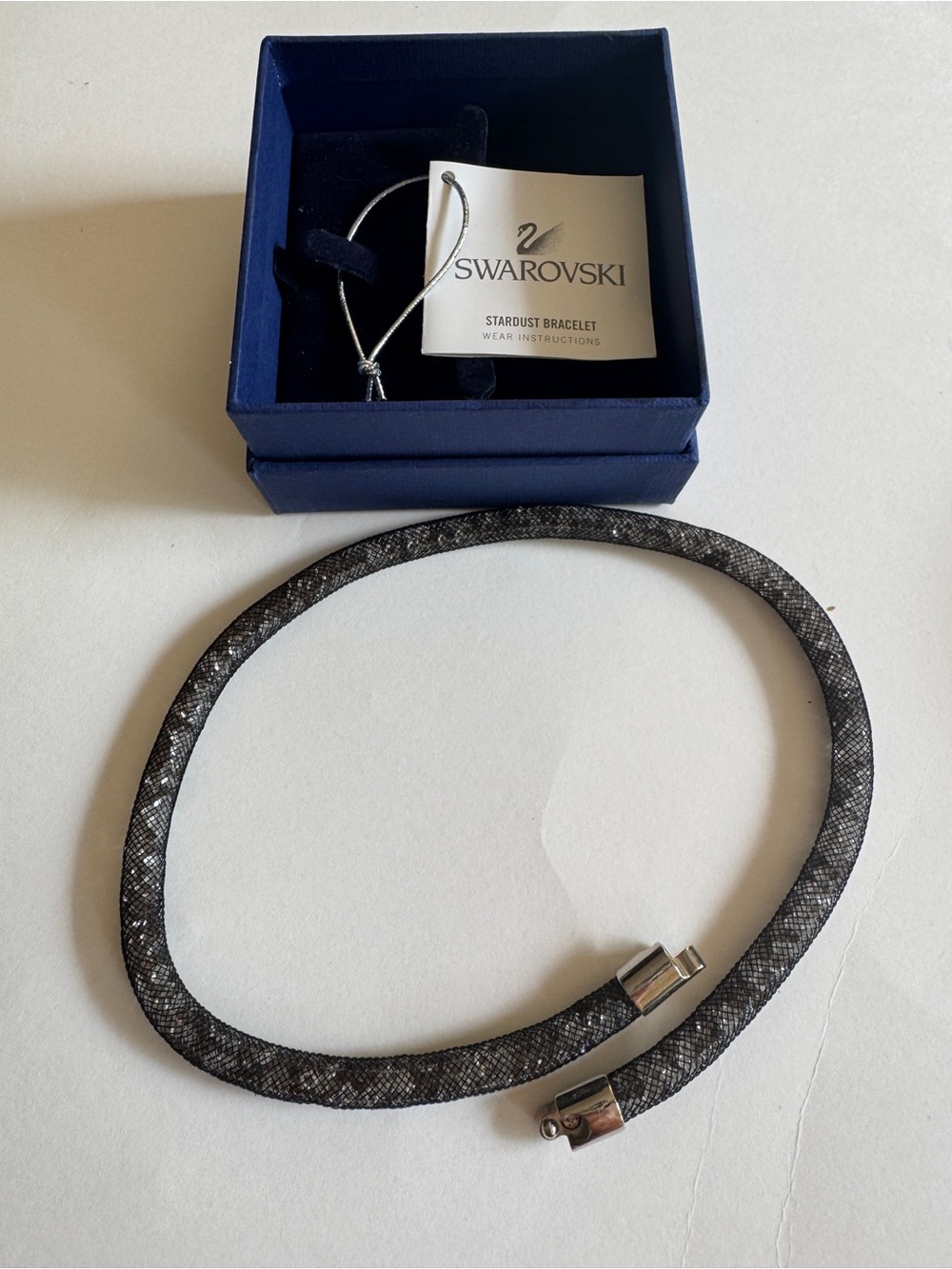 Swarovski Stardust Double Wrap Bracelet Black Crystal
NWT